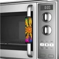 thumbnail image 4 of SEANATIVE 6 Pieces Refrigerator Door Handle Covers Protective Washable Fabric Kitchen Appliance Decor Handles Protector Keep Off Smudges Fingerprints for Microwave, Oven, Dishwasher, Colorful Flower, 4 of 7