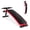 Red, variant on Folding Sit Up Bench Adjustable Decline Ab Workout Board, Incline Strength Training Equipment, Home Fitness Weight Bench