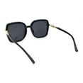 thumbnail image 4 of Womens Rhinestone Jewelry Rimless Butterfly Designer Sunglasses All Black, 4 of 4