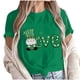 thumbnail image 3 of TaTaai Womens Holiday Print Short Sleeve Tshirt Round Neck St Patricks Day Casual Pullover Cotton Graphic Top Spring Summer Gift, 3 of 5