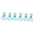 thumbnail image 2 of Binder Clips, Long Tail Heart Shape Small Binder Clips 100pcs  For Document Blue,Green, 2 of 8