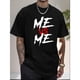 thumbnail image 1 of Casual Short Sleeve T-shirt for Summer, Me Print Tee Shirt, Tees for Men, 1 of 6