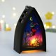 thumbnail image 5 of 3 piezas de linterna de Halloween, triángulo, atmósfera de terror, luces LED portátiles para dormitorio, jardín, árbol, carnaval, bar, centro comercial, decoración, atmósfera, candelabro, decoración kaili Sencillez, 5 of 5