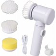 thumbnail image 1 of Electric Cleaning Brush, Handheld Rotating Scrubber, Electric Scrubber with Three Brush Heads, 1 of 5