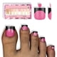 thumbnail image 1 of Uñas postizas NOVO OVO ROSE PINK, punta francesa negra, 240 unidades, 1 of 6