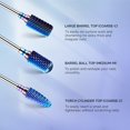 thumbnail image 4 of Juego de brocas para uñas MelodySusie de carburo de tungsteno, 7 unidades, azul, 4 of 7