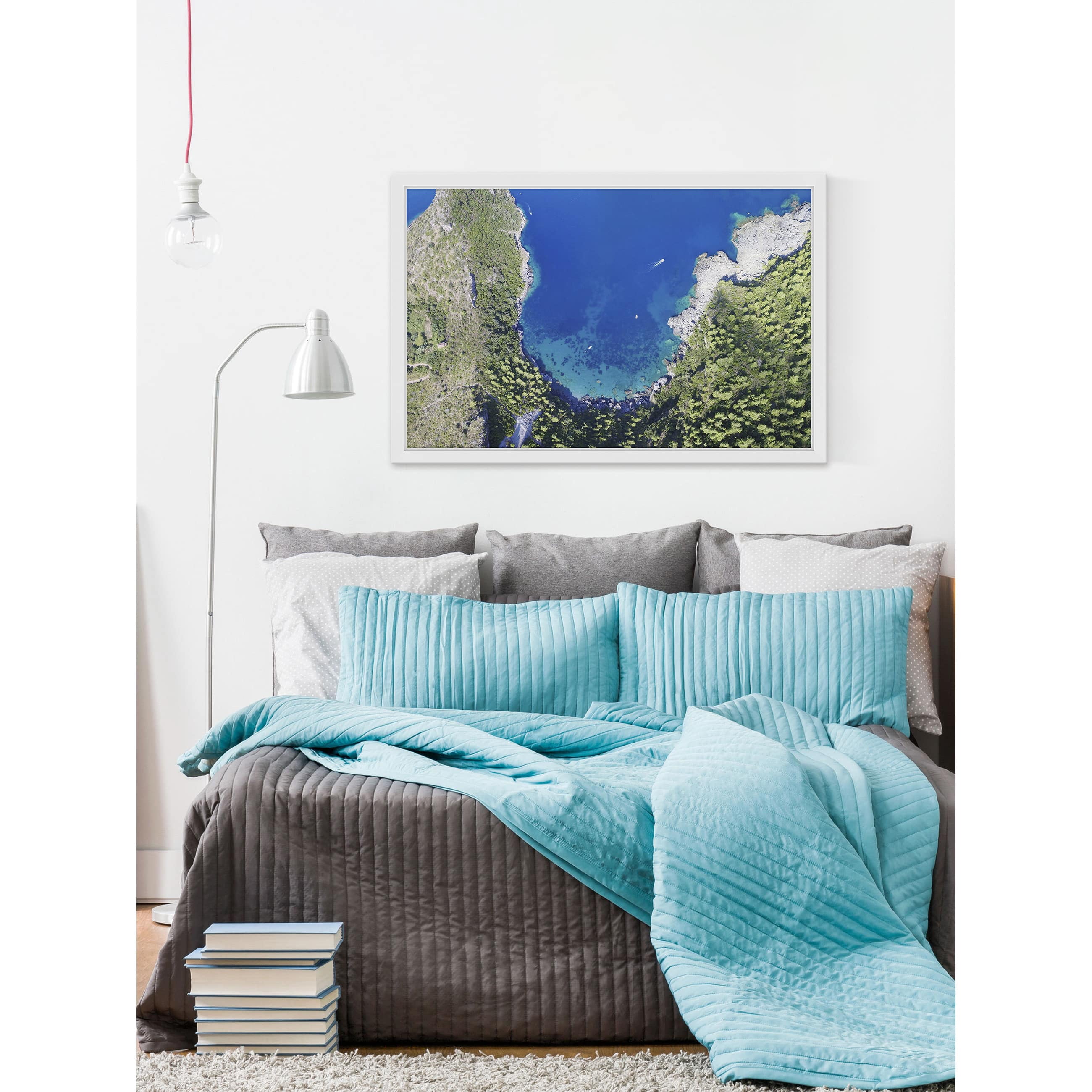 Marmont Hill "Lagoon Splash" by Alfredo Framed Painting Print