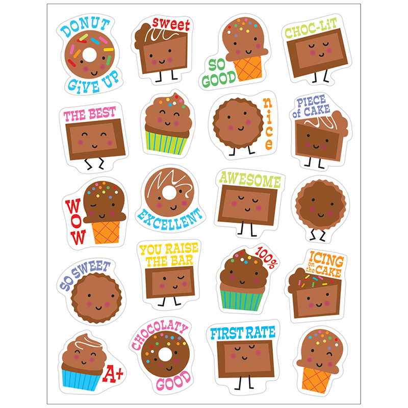 CHOCOLATE STICKERS SCENTED