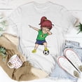 thumbnail image 5 of Dabbing Soccer Girl Brazil Brazilian Football Tshirt, 5 of 6