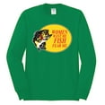 thumbnail image 2 of Women Want Me Fish Fear Me Fishing Mens Long Sleeve Shirt, Kelly, Medium, 2 of 3