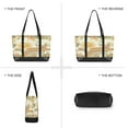 thumbnail image 6 of FORMRS Canvas Laptop Tote Bag for Women with 15.6" Computer Compartments Shoulder Handbag, Beige Clouds, 6 of 7