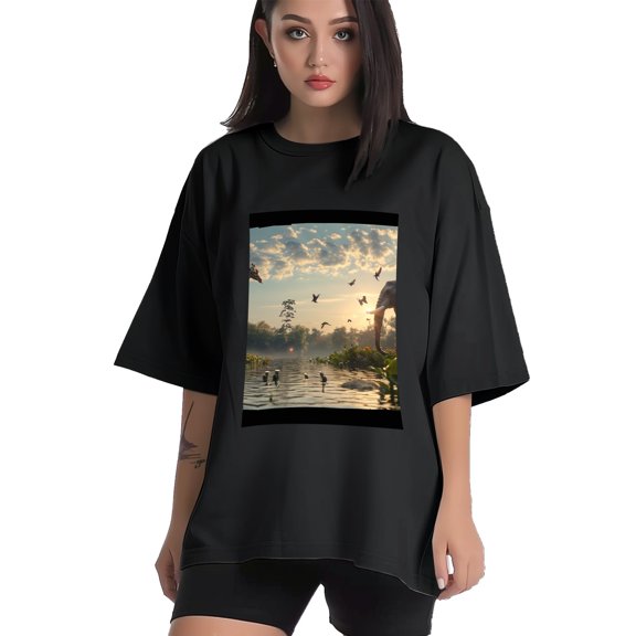 Plus Size Shirt for Women Black Tops for Women Short Sleeves Shirt for Women Giraffe (3) T Shirt Crewneck Shirt for Women XS