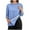 #Blue, variant on Otvok Fashion Womens 3/4 Sleeve T-Shirt Casual Print Round Neck Top Blouse