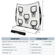 thumbnail image 3 of 8x8ft Football Throwing Net with 5 Targets - Quarterback Training Gear for All Ages, Includes Carry Bag & Stakes, Black, 3 of 16