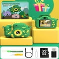 thumbnail image 7 of Gofunly Kids Camera, 1080P Toy Digital Video Camera, Toddler Camera for Girls 3-12 Years Best Birthday/Festival Gifts,with 32GB SD Card and Silicone Cover - Mint Green-Dinosaur, 7 of 7