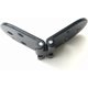 thumbnail image 4 of Flap Hinge, 4Pcs Black Zinc Alloy Folding Flap Hinge Door Flap Hinge Flap Hinge for Cabinet Hardware Accessory, 4 of 5