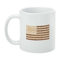 thumbnail image 3 of Steampunk American Flag with Gears Belts Chains White Mug, 3 of 4