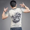 thumbnail image 4 of Ropa de calle, camisetas ajustadas para hombre, camisetas para hombre, camisetas para hombre, camisetas para hombre, camisetas para motociclistas, camisetas con estampado del alfabeto, camisetas de hi, 4 of 5