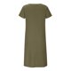 thumbnail image 5 of Vestido camisero con cordón y escote en V de un solo pecho de Color liso para mujer, vestido de lino y algodón con bolsillos Pompotops ghjkhdj13194, 5 of 8