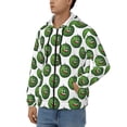 thumbnail image 3 of Honeii Happy Watermelon Print Hoodies for Men, Pullover & Full Zip, Breathable Zip up Hoodie, Sweatshirt-Medium, 3 of 5