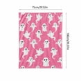 thumbnail image 2 of OCCOA Ghost Blanket Pinky Halloween Throw Blanket 39x29in Cute Ghost Pattern Soft Cozy for Bedroom Sofa Couch Bed Fall Festival Home Decoration Gift, C, 2 of 6