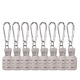 thumbnail image 4 of Beisidaer 8Pcs Wood Shrimp Octopus Egi Squid Fishing Hook Protective Cover With Carabiner, 4 of 8