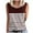 Brown, variant on Scyoekwg Womens Tank Tops Crew Neck Basic Tank Tops Ladies Blouses Loose Lightweight Trendy Sleeveless T Shirts Color Block Patchwork Print Casual Comfy Blouses (Black,XXL)