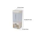 thumbnail image 3 of Rice Dispenser Container, Sealed Storage with Lid, Measuring Scoop Included, Kitchen Pantry Organization for Grains Cereals, White, 3 of 8