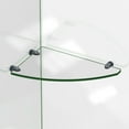 thumbnail image 5 of DreamLine 12 in. x 8 in. Corner Glass Shelf in Oil Rubbed Bronze, 5 of 6