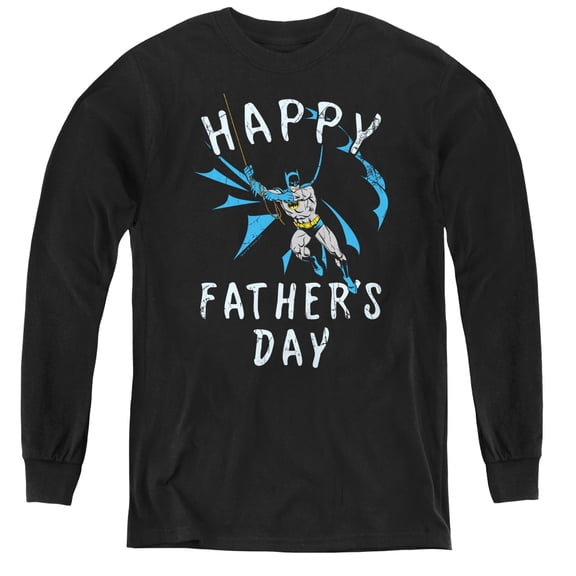Batman - Fathers Day - Youth Long Sleeve Shirt - Medium