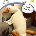 thumbnail image 3 of Goose Stuffed Animal Toy，Soft Goose Plush Pillow，Giant White Goose Plush Hugging Pillow, Swan Stuffed Animal for Birthday Gift,Silly Goose for Kids and Friends,19.69 in, 3 of 9