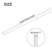 6Pcs Brass Brazing Rods Flux Coated, Phosphor Copper Solder, Low Temperature Welding Sticks 5/64x7/64x20