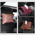 thumbnail image 5 of Car Tissue Holder, Suede Tissue Box Car Back Seat Tissue Dispenser Hanging Tissue Box Paper Towel Box Holder,Brown, 5 of 5