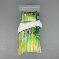 thumbnail image 2 of Ambesonne Floral Bedding Set 4 Pcs, Abstract Art Dandelion, Queen, Multicolor, 2 of 3