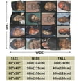 thumbnail image 2 of Samuel L Jackson Collage Blanket Flannel Soft Throw Blankets for Bedroom Livingroom Sofa Home 60"X50", 2 of 6