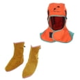 thumbnail image 1 of Capucha para soldar Protección para el cuello Sombrero de soldador Mals para soldador Cubierta de zapato Alto Macarena Zapatos de casco de soldador, 1 of 8