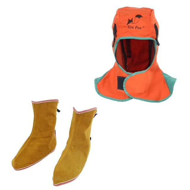 Capucha para soldar Protección para el cuello Sombrero de soldador Mals para soldador Cubierta de zapato Alto Macarena Zapatos de casco de soldador