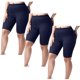 thumbnail image 1 of Pantalones de yoga de 3 piezas para mujer, de poliéster, con cintura elástica y color liso., 1 of 7