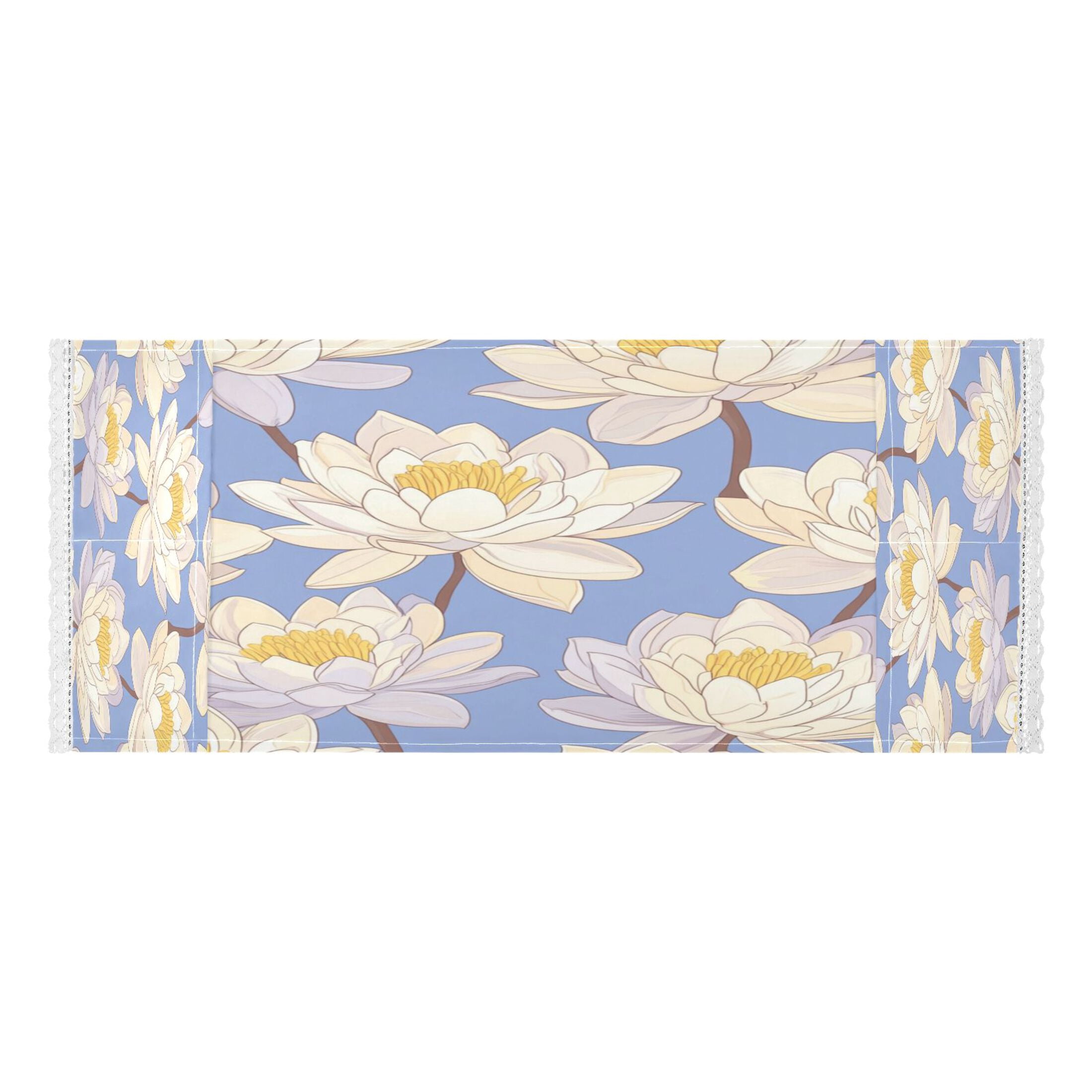 WOBOGO A Seamless Pattern Of Water Lilies Washing Machine Cloth Dryer Refrigerator Top Cover Protective Non-Slip Mat For Kitchen Laundry