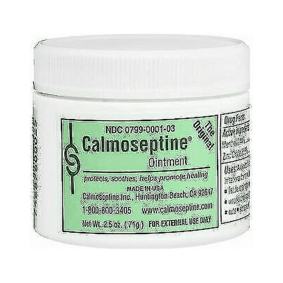 Calmoseptine Ointment Protects Soothes & Promote Healing Jar 2.5 oz, 12 Pack