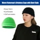 thumbnail image 3 of Gorro de lana Qarigey sin borde a prueba de viento verde fluorescente, 3 of 6