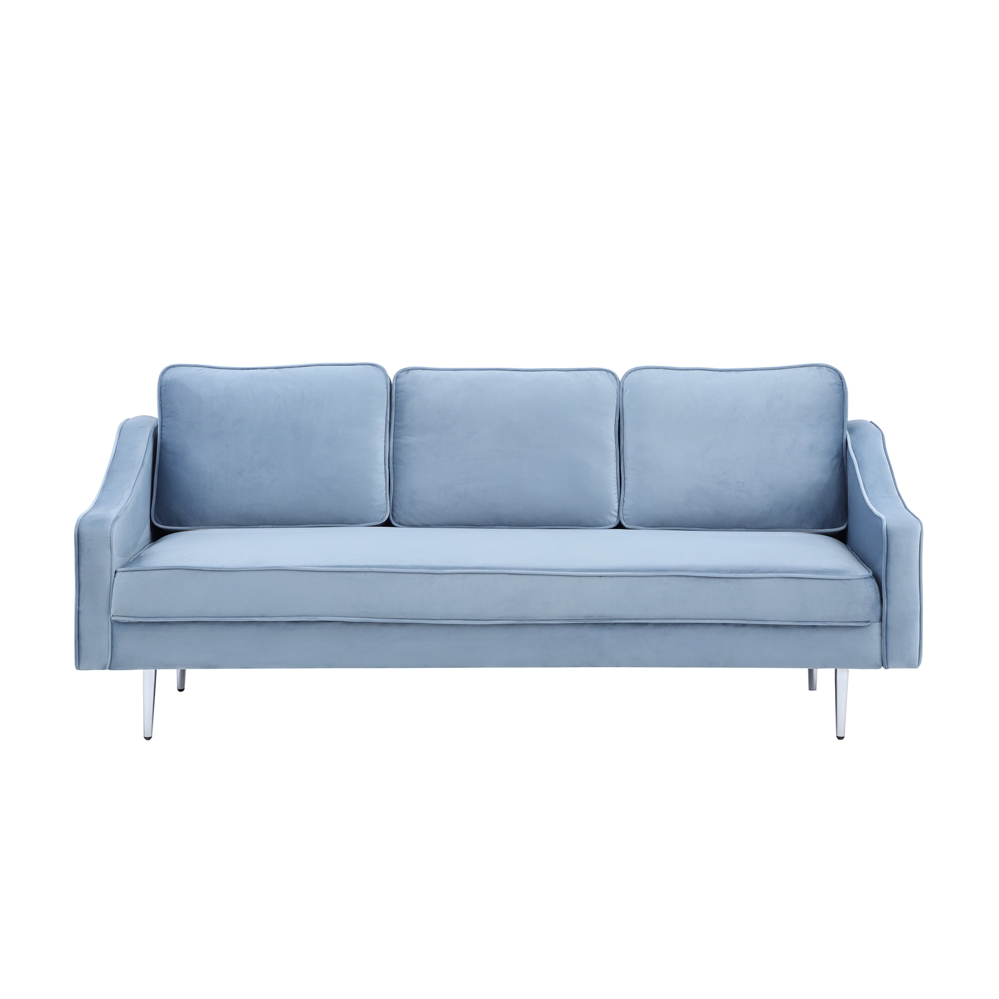 2 Pcs 1 Seat And 2 Seater Sectional Sofa Set Modern Style Loveseat Couch Sofa Upholstered Fabric Couch Sofa For Living Room Bedroom Lounge Blue Walmart Com Walmart Com