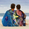 thumbnail image 4 of ZhuoLiL Beach Towels for Girls 150x75cm Benthos Print Warm Blanket Pet Blanket Children Shawl Beach Towel Gifts For Family And Friend, 4 of 9