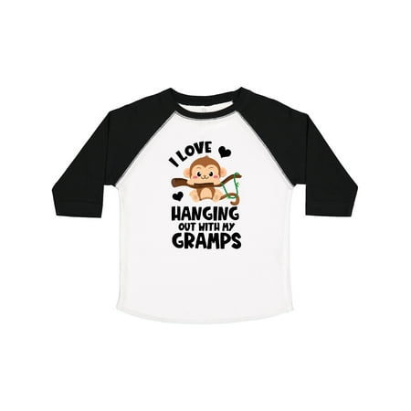 

Inktastic Monkey I Love Hanging out with My Gramps Gift Toddler Boy or Toddler Girl T-Shirt