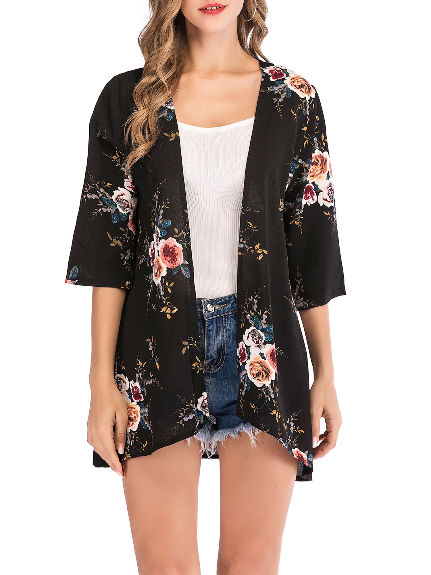 kimono sheer cardigan