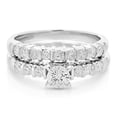thumbnail image 2 of Vir Jewels 1 CTTW Diamond Wedding Ring Bridal Set for Women 14K White Gold Round Engagement, 2 of 6