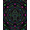 Black Neon Multicolor, Pattern 2, variant on ODIKA 8'x10' Washable Area Rug Star Design With Cosmic Nebula Border Space Astronaut Galaxy Playful Expressive for Living Room, Under Sectional, Family , Durable, Non-Slip