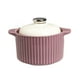 thumbnail image 5 of Tarro de cerámica para grasa de tocino, recipiente para despensa de 600 ml, bote de cocina, tarros de especias, contenedor de cereales multiusos para Púrpura, 5 of 8