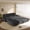 Grey, variant on 94.5 Inch King Size Pull Out Sofa Bed, 3-in-1 Convertible Sleeper Corduroy Couch with Chaise Mode for Living Room, Guest Room, White