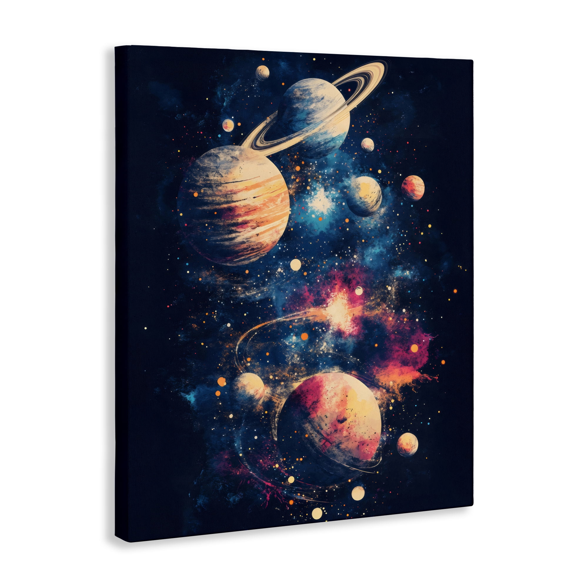 Stupell Industries Cosmic Planet Curiosities Canvas Wall Art, design by Creative Studio